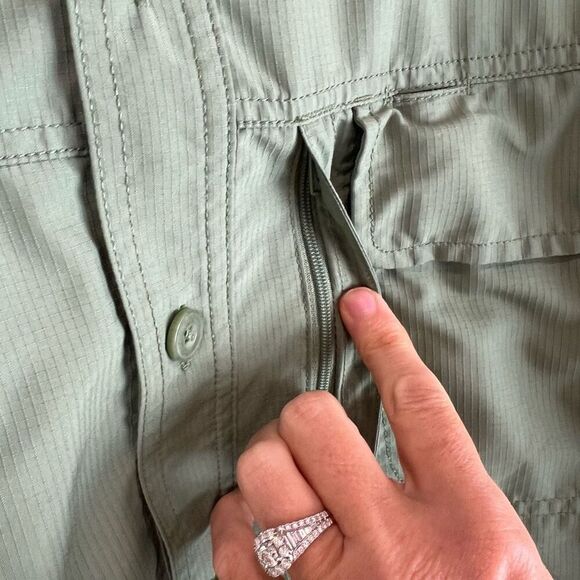 Duluth Trading Men's Long Sleeve Green Button-Up Shirt Size L - Picture 4 of 6